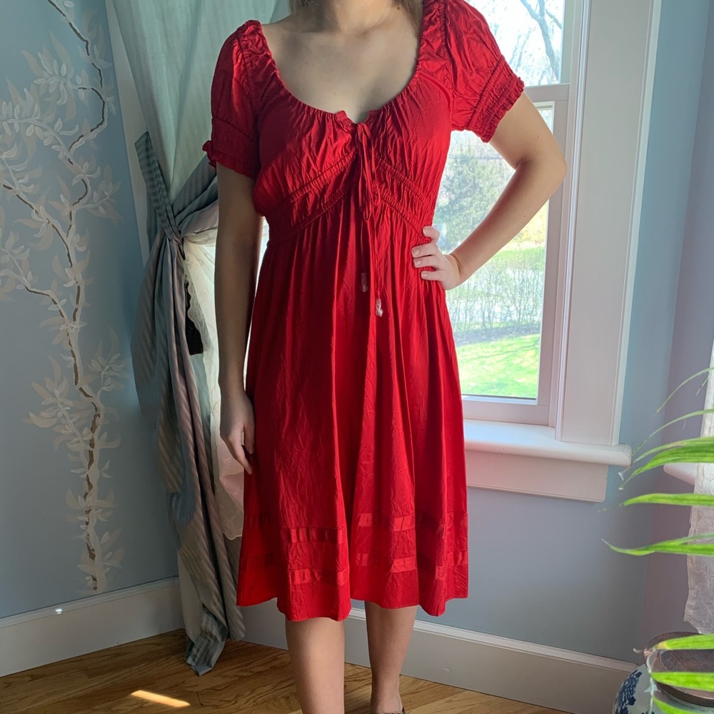 Calypso red dress